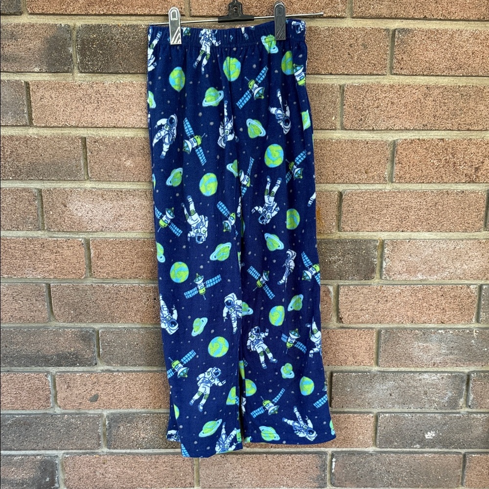 Cuddl Duds Kids Navy Blue Astronaut PJ Pants Size 8